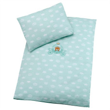 Постільна білизна в коляску наволочка IDEIA 30х40 см (1 шт.), підковдра 60х80 см (1 шт.) корона м'ята