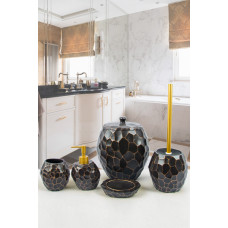 Комплект в ванну Irya - Jayla kahverengi кавовий (5 предметів)