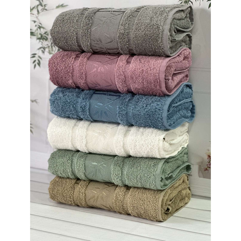 Bamboo бамбукові рушники 50х90см., 6шт/уп. Sweet dream Туреччина (76384)
