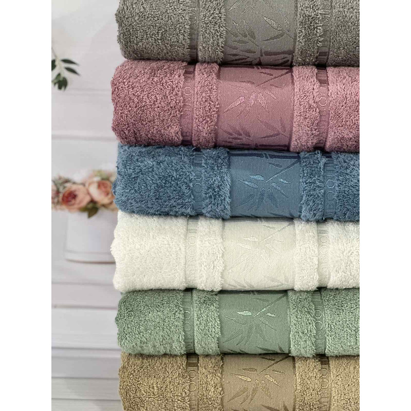 Bamboo бамбукові рушники 50х90см., 6шт/уп. Sweet dream Туреччина (76384)