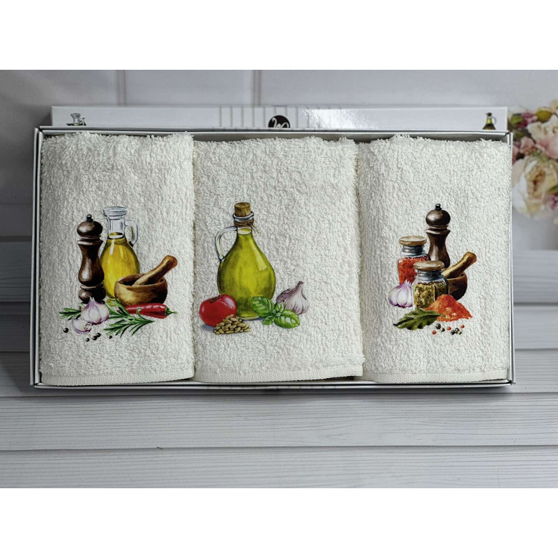 Merzuka olive Махрові рушники 30х50см., 3шт. (78689)