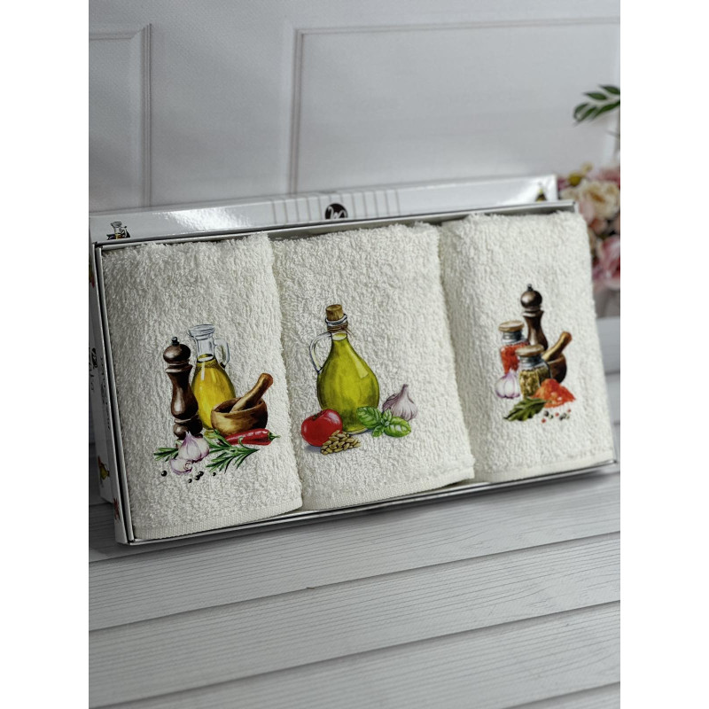 Merzuka olive Махрові рушники 30х50см., 3шт. (78689)