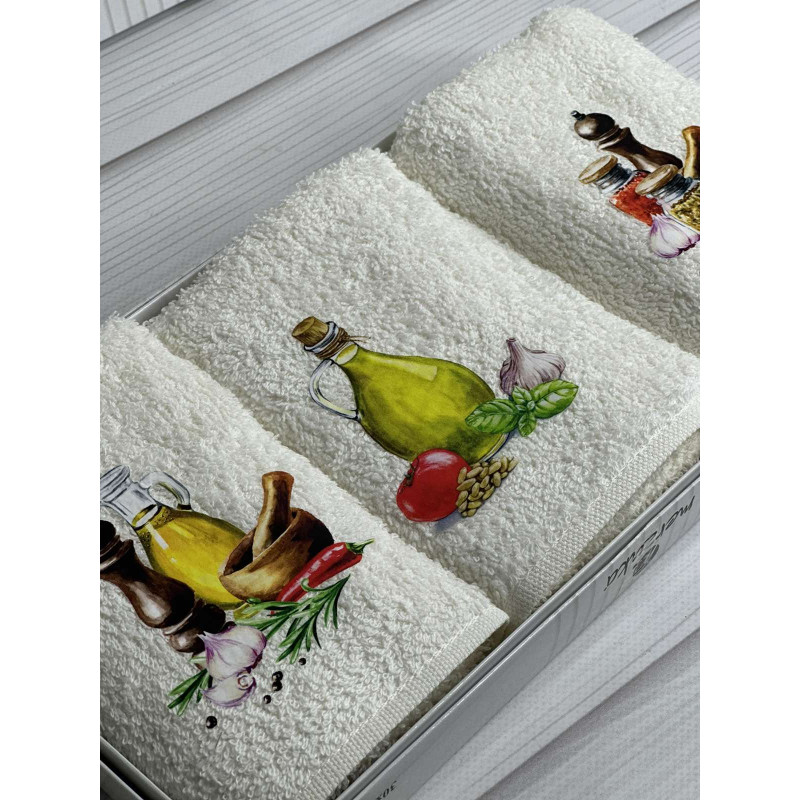 Merzuka olive Махрові рушники 30х50см., 3шт. (78689)