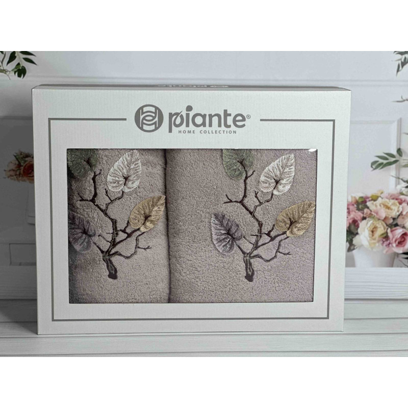 Piante Listik gul 3D 2в1 бавовняні рушники.Туреччина. (38760)