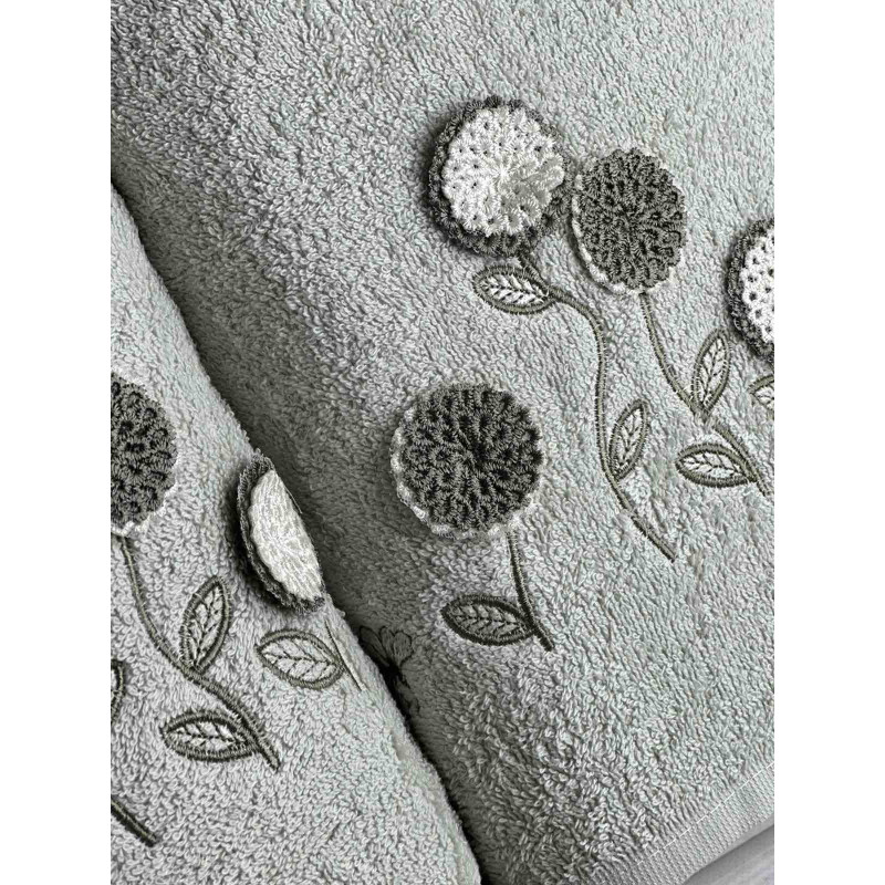 Piante ramaska mint 3D 2в1 бавовняні рушники.Туреччина. (45979)