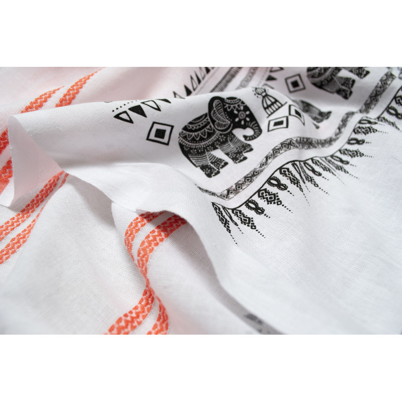 Рушник Barine Pestemal - Adventures 95*175 Papaya помаранчевий