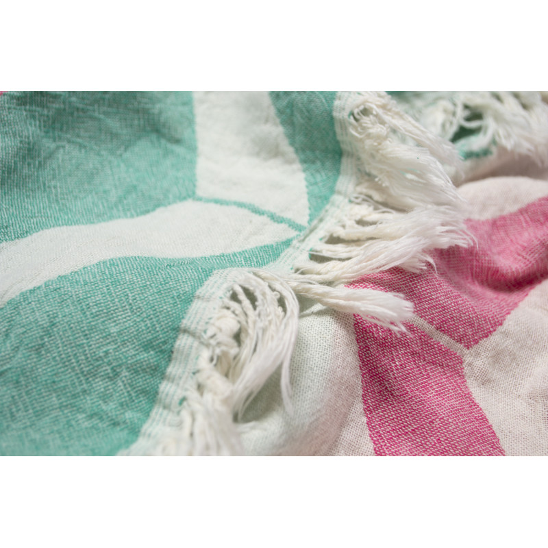 Рушник Barine Pestemal - Ups and Downs 90*160 pink green