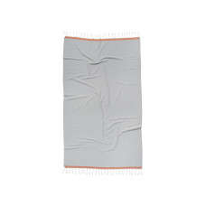 Рушник Barine Pestemal - Basak 95*165 Light Grey-Orange сірий-помаранчевий