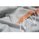 Рушник Barine Pestemal - Basak 95*165 Light Grey-Orange сірий-помаранчевий