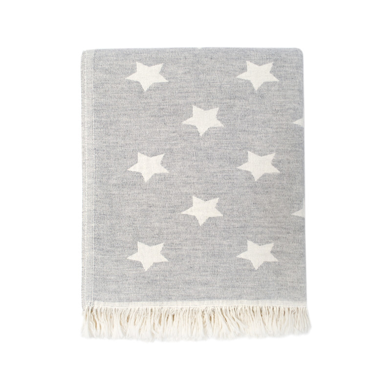 Плед-накидка Barine - Wool Star Throw Grey сірий 135*170