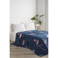 Покривало піке Eponj Home - BigFilamin laci синій вафельне 160*235