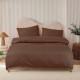 Постільна білизна Lotus Готель - Сатин Страйп кавовий 1*1 полуторний (Туреччина)