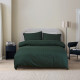 Постільна білизна Lotus Готель - Сатин Страйп смарагд 1*1 полуторний (Туреччина)