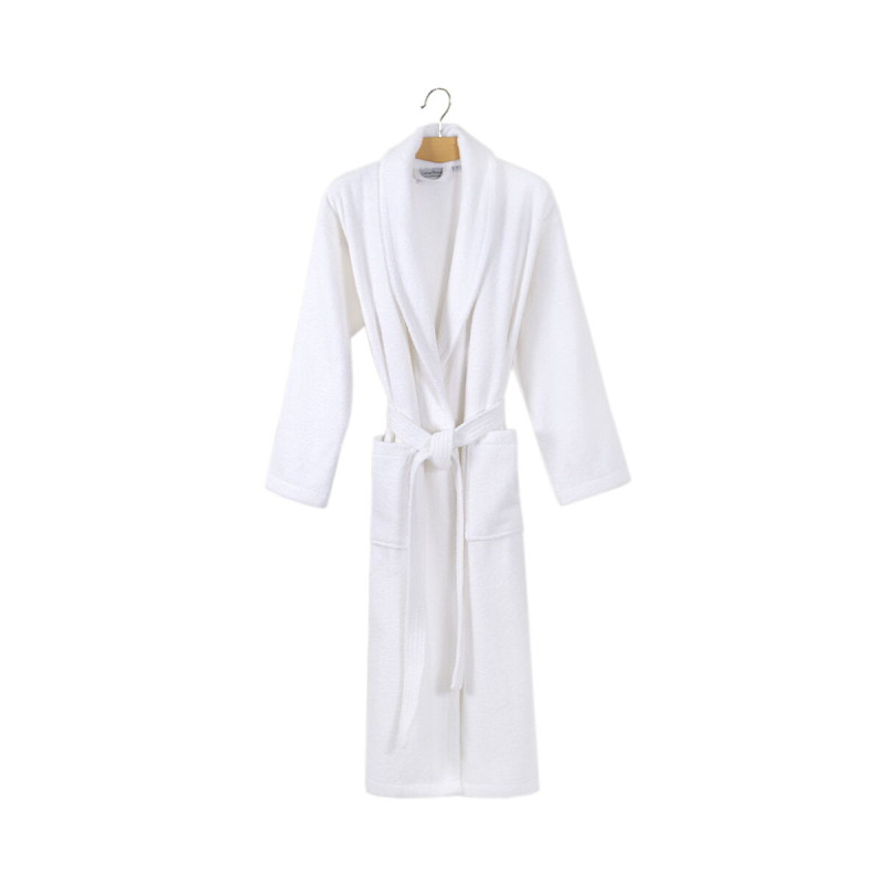 Халат махровий unisex Lotus Home - Basic Line white 2XL