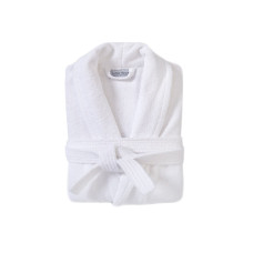 Халат махровий unisex Lotus Home - Basic Line white 2XL