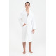 Халат махровий unisex Lotus Home - Basic Line white 2XL