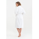 Халат махровий unisex Lotus Home - Basic Line white 2XL