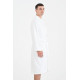 Халат махровий unisex Lotus Home - Basic Line white 2XL