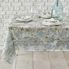 Набір скатертина і серветки Karaca Home - X IST COLLECTION Rumeli bej бежевий