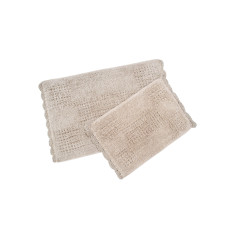 Набір килимків Irya - Fern pembe рожевий 40*60+55*85