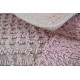 Килимок Irya - Waffles pink 60*120