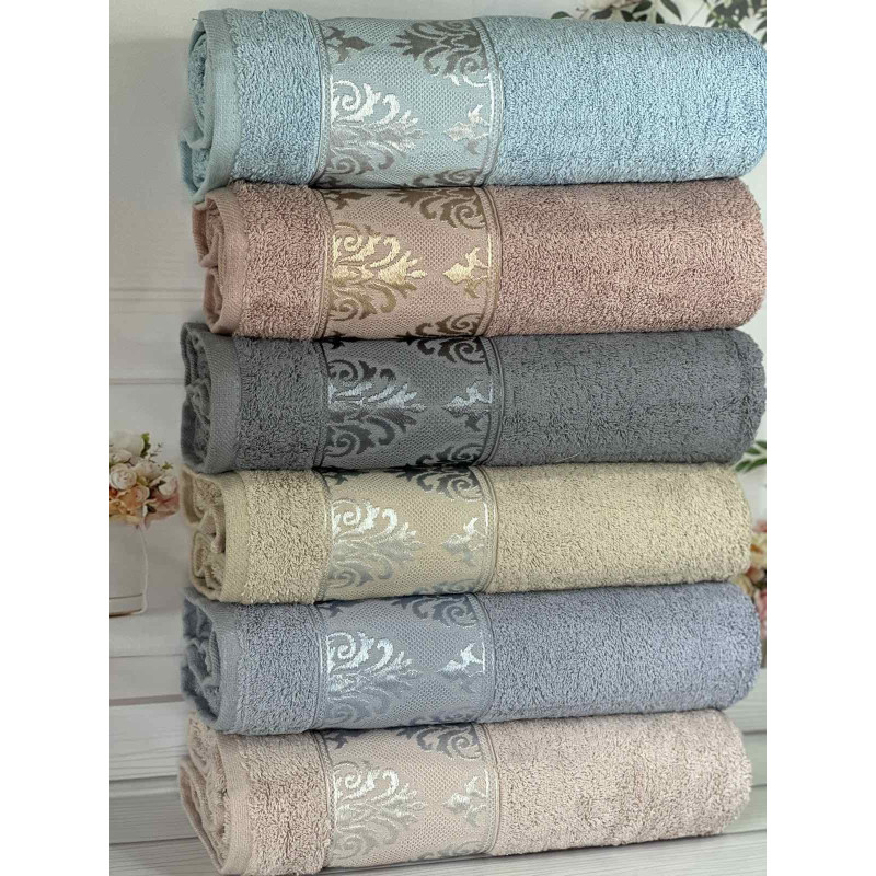 Payitaht Durul махрові рушники 70х140см., 6 шт/уп. Туреччина (72270)