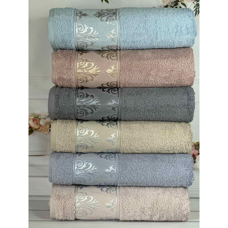 Payitaht Durul махрові рушники 70х140см., 6 шт/уп. Туреччина (72270)