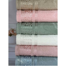 Saki Durul махрові рушники 70х140см., 6 шт/уп. Туреччина (58423)
