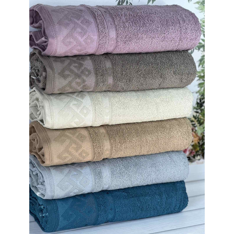 Alfa Durul махрові рушники 50х90см., 6 шт/уп. Туреччина (27308)