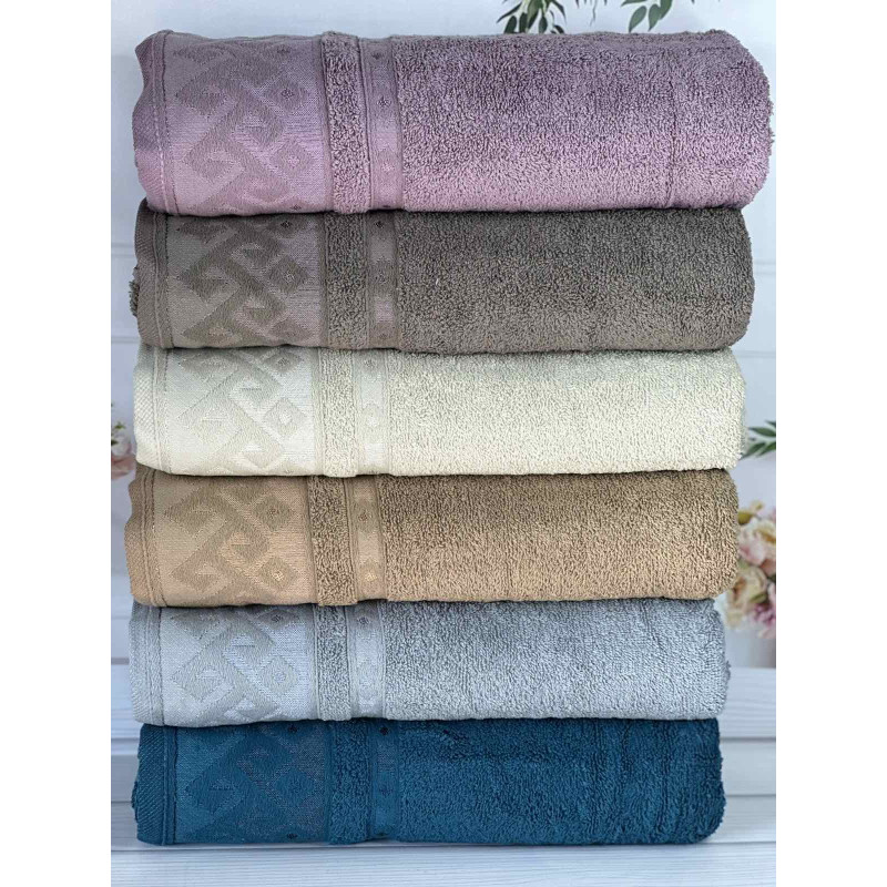 Alfa Durul махрові рушники 50х90см., 6 шт/уп. Туреччина (27308)