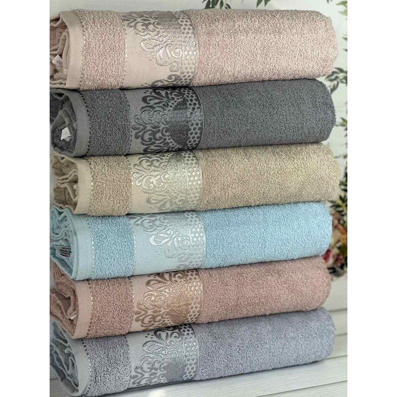 Mesale Durul махрові рушники 50х90см., 6 шт/уп. Туреччина (79129)