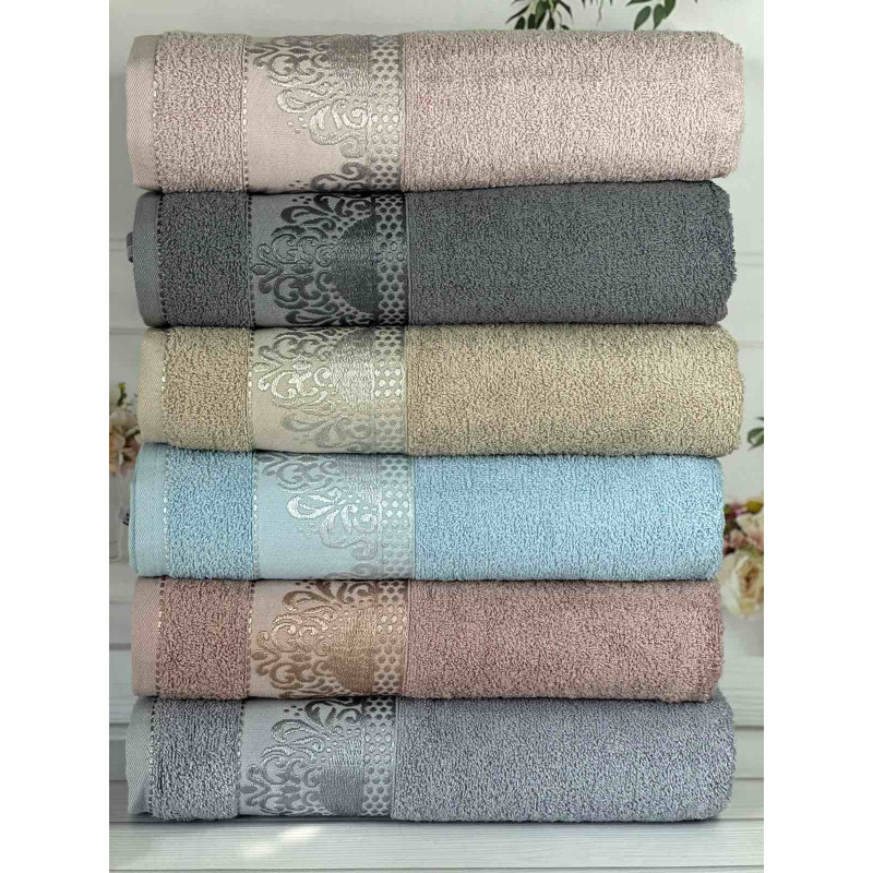 Mesale Durul махрові рушники 50х90см., 6 шт/уп. Туреччина (79129)