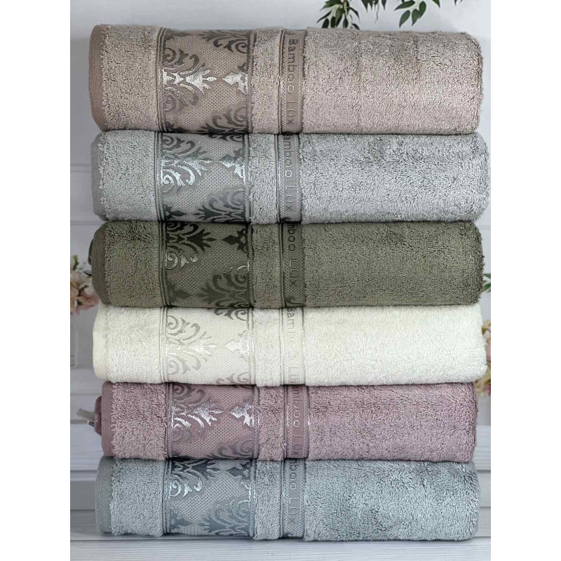 022 Durul Bambuk рушники 70х140см., 6 шт/уп. Туреччина (23844)