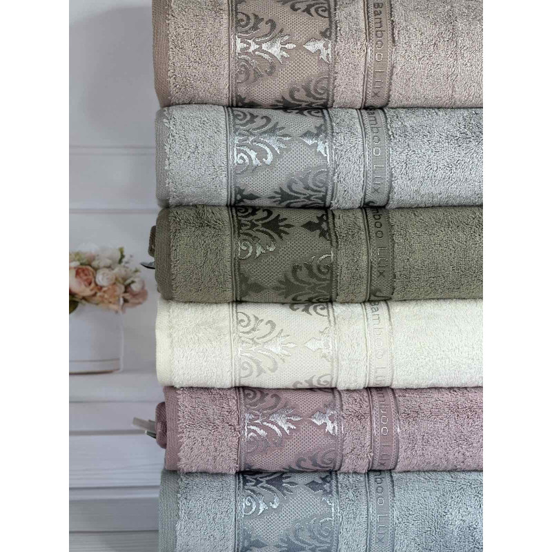 022 Durul Bambuk рушники 70х140см., 6 шт/уп. Туреччина (23844)