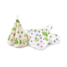 Кухонний набір Lotus Daily - Olive рукавиця + прихватка + рушник