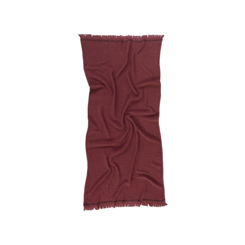 Рушник махровий Buldans - Parga (Patara) burnt bordo бордовий 80*160