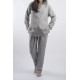 Піжама жіноча Buldans - Arya gri melanj сірий L