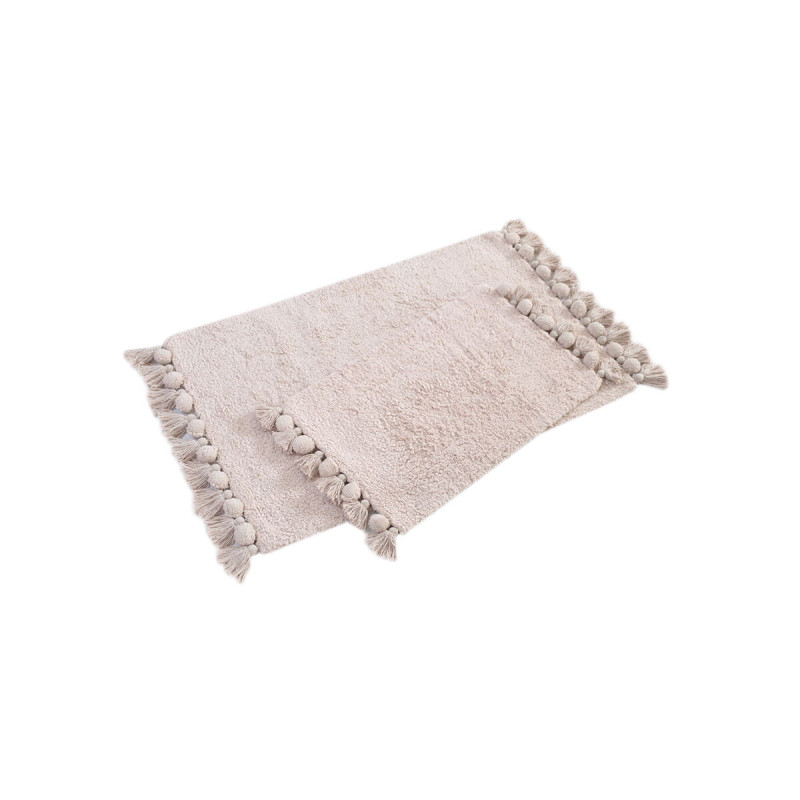 Набір килимків Irya - Gala gul kurusu рожевий 55*85+35*55