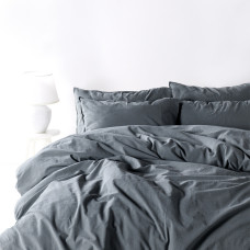 Комплект постільної білизни SoundSleep Stonewash Dark Gray сімейний 160х220 см темно-сірий (92669505)