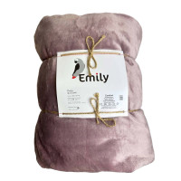 Плед Emily Comfort велсофт 150х200 см 310гм2 пудровий (94264135)