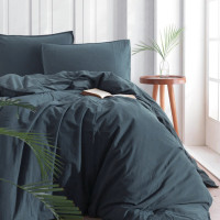 Комплект постільної білизни SoundSleep Stonewash Adriatic Light Green сімейний світло-зелений (94350463)