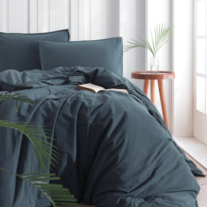 Комплект постільної білизни SoundSleep Stonewash Adriatic Light Green сімейний світло-зелений (94350463)