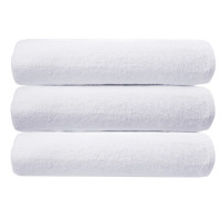 Рушник махровий з петелькою SoundSleep Lenity білий 400г/м2 50х90 см