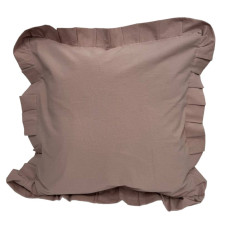Наволочка декоративна з рюшами Stonewash Pastel Pink SoundSleep 45х45 см