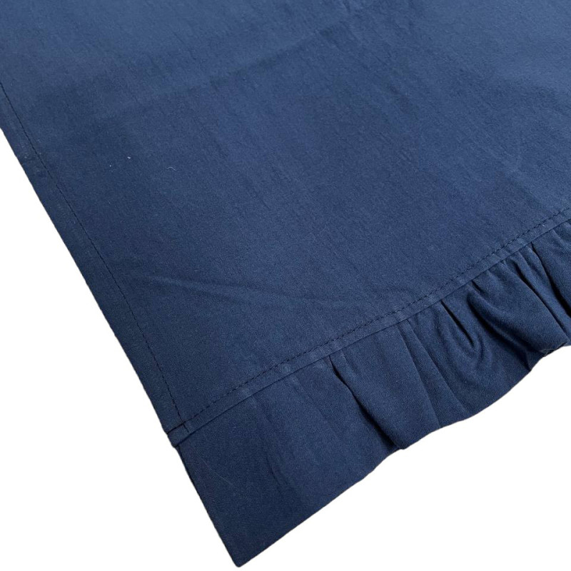 Ранер SoundSleep Stonewash Dark Blue 40х180 см з рюшами (94331653)