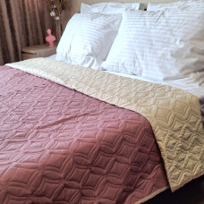 Покривало SoundSleep Soft Dream двостороннє 220х240 см рожево-ванільне (94395822)