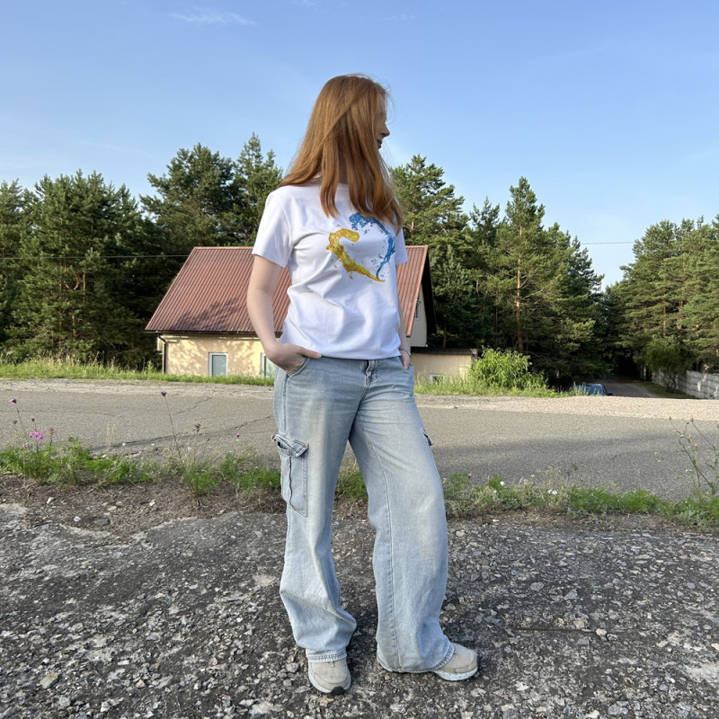 Футболка Emily з принтом Heart унісекс S біла (TSHTWS-121981)