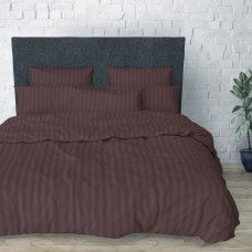 Комплект постільної білизни SoundSleep Stripy Chocolate бязь Полуторний 160х220 см коричневий (2800004674454)