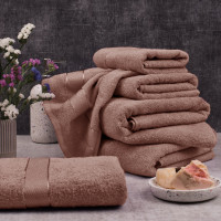 Рушник махровий SoundSleep Rossa 40х70 400 г темно-бежевий (2800004734042)