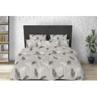 Комплект постільної білизни SoundSleep Lucias бязь Полуторний 160х215 см світло-сірий (2800004737890)